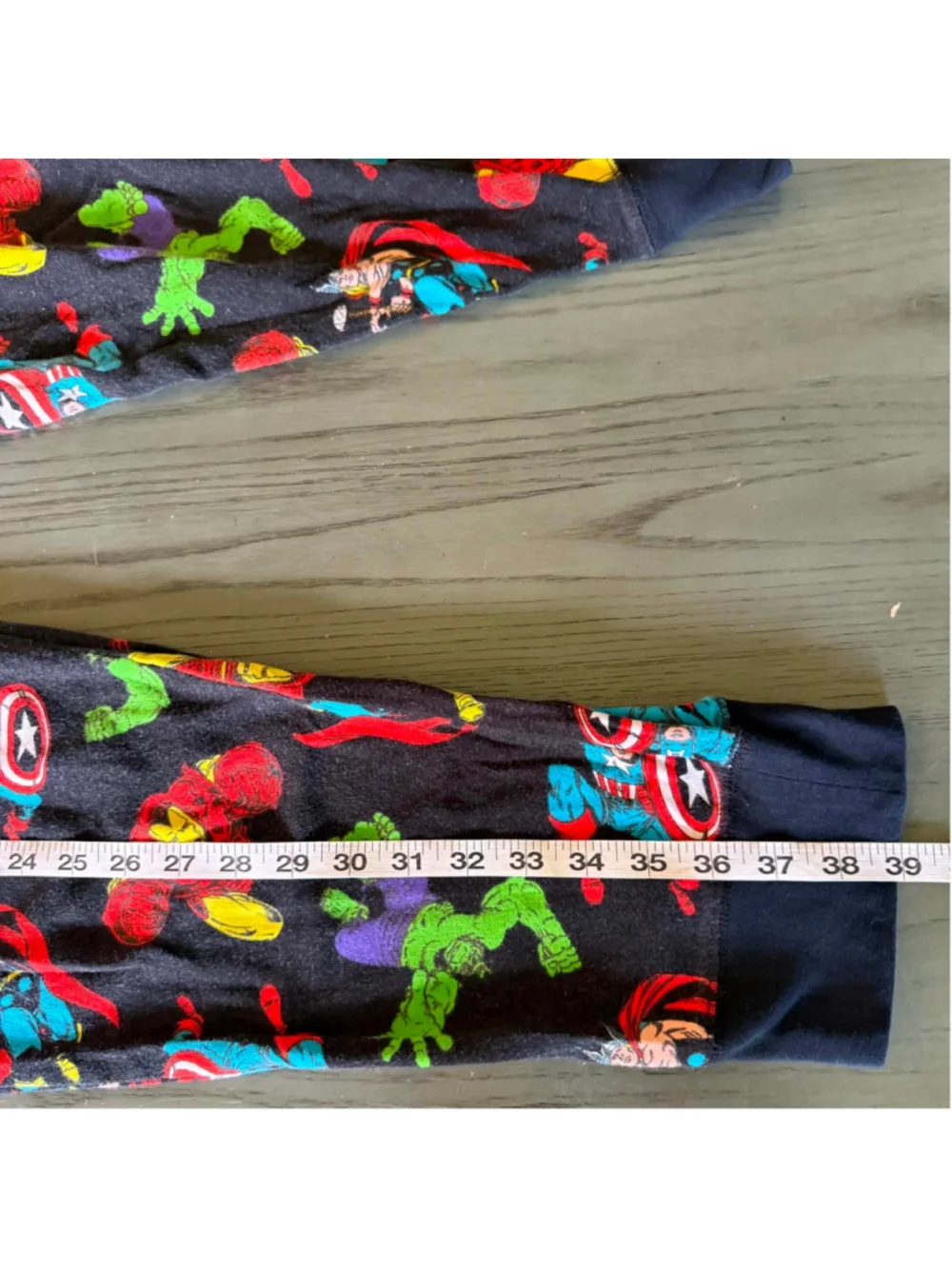 Boys Amazon Essentials Marvel Pajama Bottoms XXL Black Multi-color